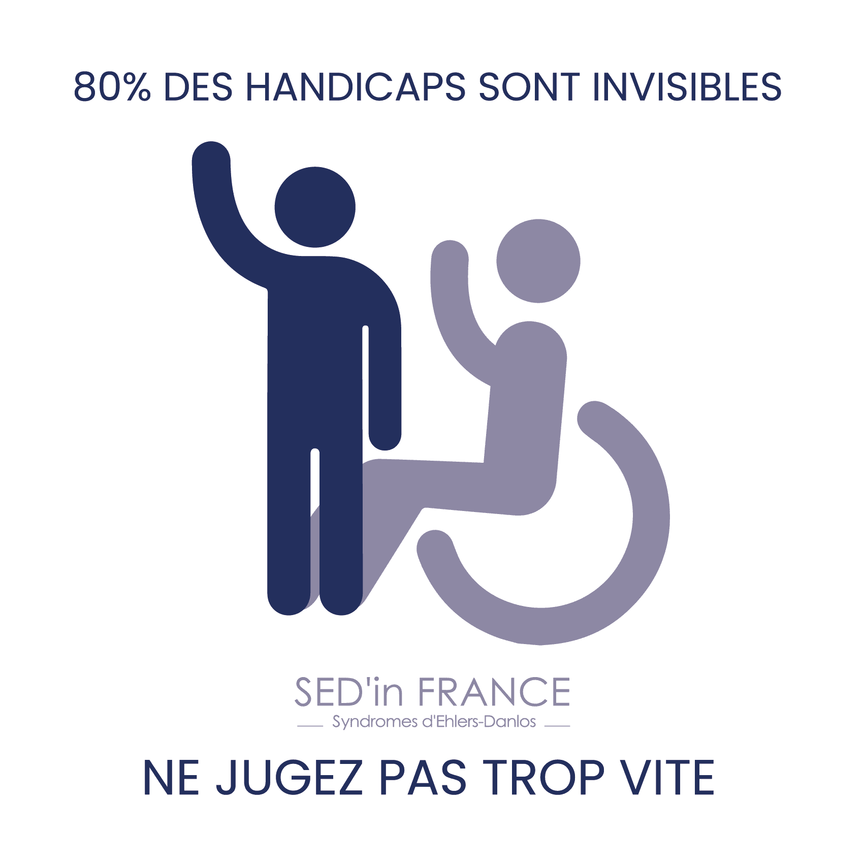 Autocollants Handicap Invisible - SED in FRANCE
